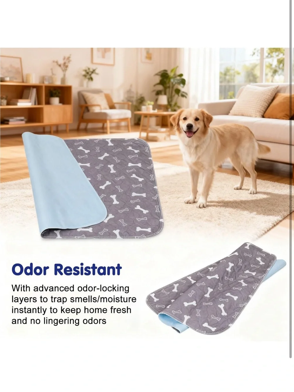 Elite Pads for Pets Washable Pee Pads Leak-Proof & Anti-Slip Pet Training Pad